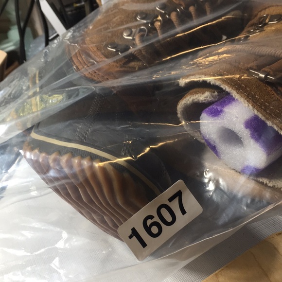 Sorel womens winter duck boot whiskey suede/brown rubber size 7 - Picture 9 of 9